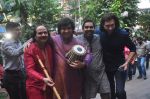 Vidvan Kumaresh, Shankar Mahadevan, Ronu Majumdar, Rahul Sharma at Swaranjali concert photo shoot in Mumbai on 6th Jan 2015